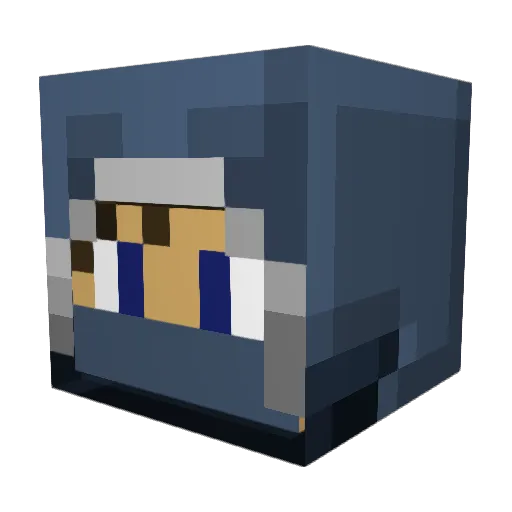 adriparejo Minecraft avatar head, 3D render