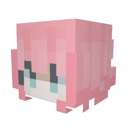 adriwuu Minecraft avatar head, 3D render