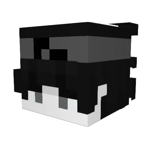 adrix365_YT Minecraft avatar head, 3D render