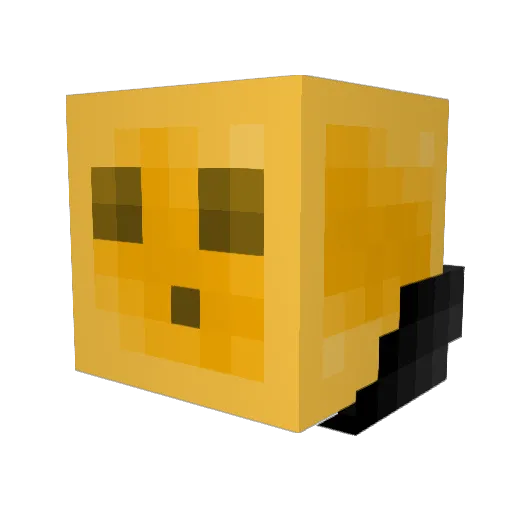 adrixm Minecraft avatar head, 3D render