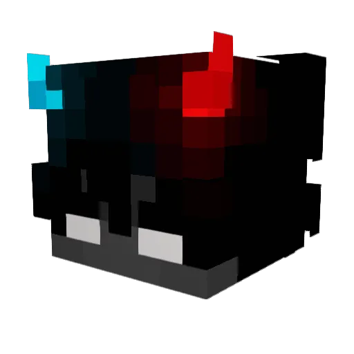 adrnvii Minecraft avatar head, 3D render