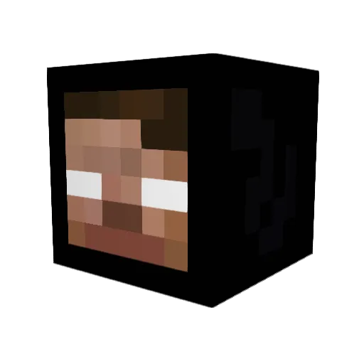 adro64 Minecraft avatar head, 3D render