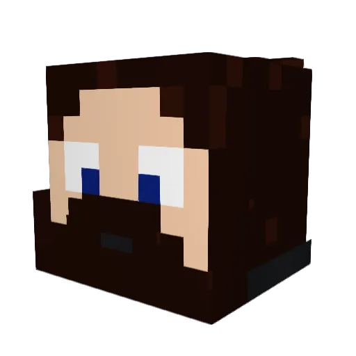 adryanmonk Minecraft avatar head, 3D render