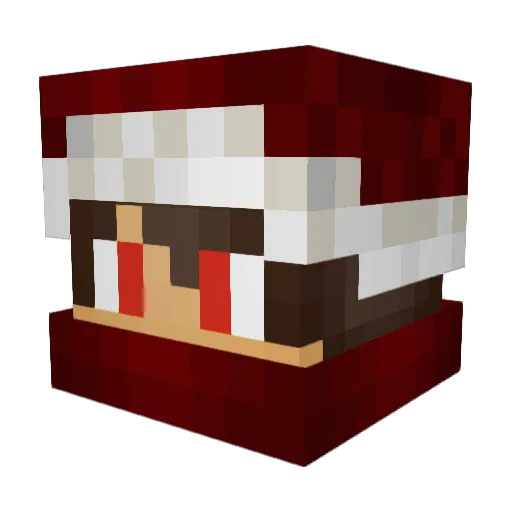 adryzs Minecraft avatar head, 3D render
