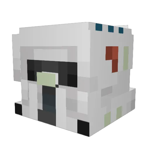 adsab Minecraft avatar head, 3D render