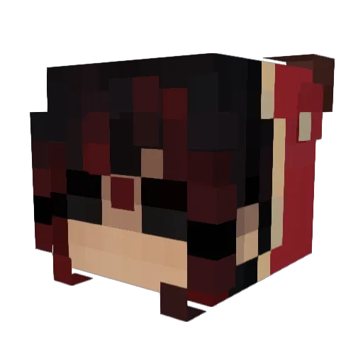 adsaelym Minecraft avatar head, 3D render
