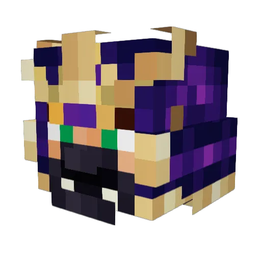 adsjnajsnduuwhuh Minecraft avatar head, 3D render