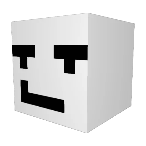 adstus Minecraft avatar head, 3D render