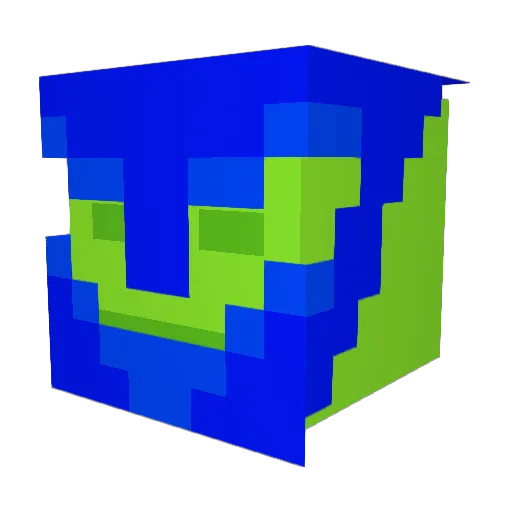 adude60 Minecraft avatar head, 3D render