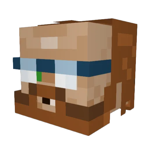 adumbadam Minecraft avatar head, 3D render