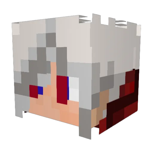 adumbleaf Minecraft avatar head, 3D render