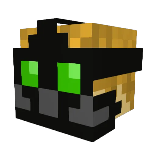 adumblond Minecraft avatar head, 3D render