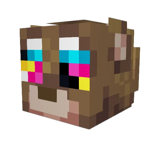 adundidel07 Minecraft avatar head, 3D render