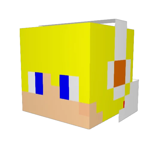 adunoslav Minecraft avatar head, 3D render