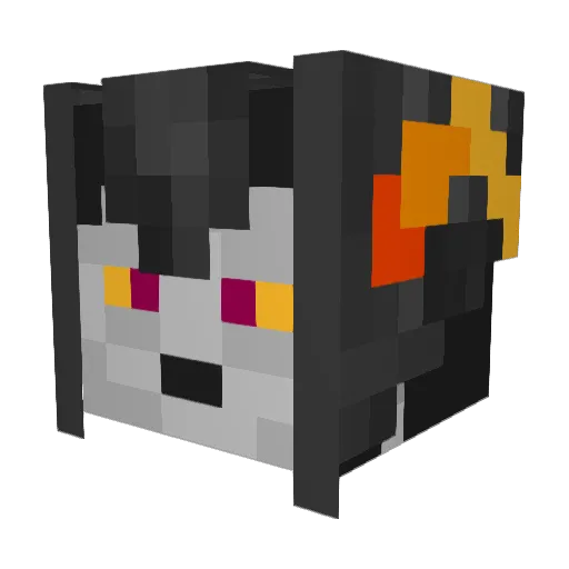 adustJay Minecraft avatar head, 3D render