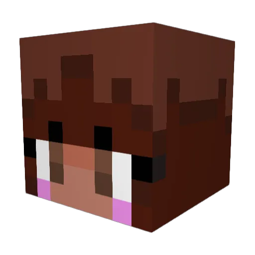 adventure2024 Minecraft avatar head, 3D render
