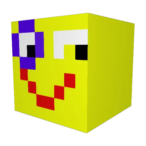 advice2024 Minecraft avatar head, 3D render