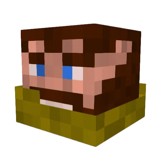 advisor1316 Minecraft avatar head, 3D render