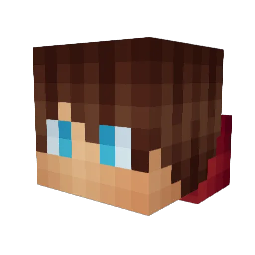 adwilkins Minecraft avatar head, 3D render