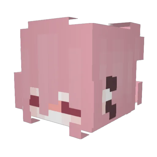 adwyse Minecraft avatar head, 3D render
