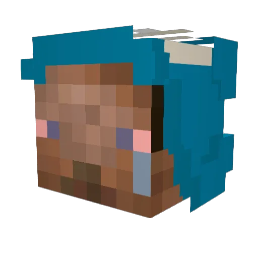 adyb_tr Minecraft avatar head, 3D render