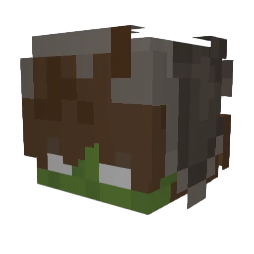 adyzs0 Minecraft avatar head, 3D render
