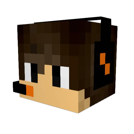 adzfrenZy Minecraft avatar head, 3D render