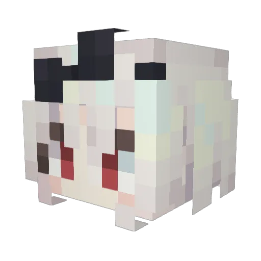 adzini12 Minecraft avatar head, 3D render