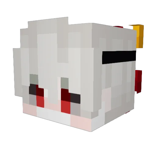 aeJharviz Minecraft avatar head, 3D render