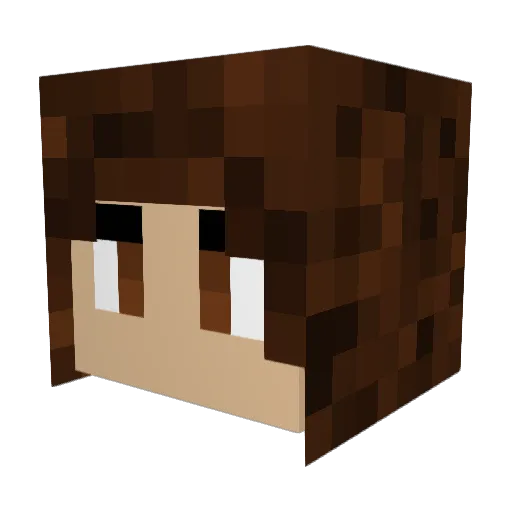 aeQLover12 Minecraft avatar head, 3D render