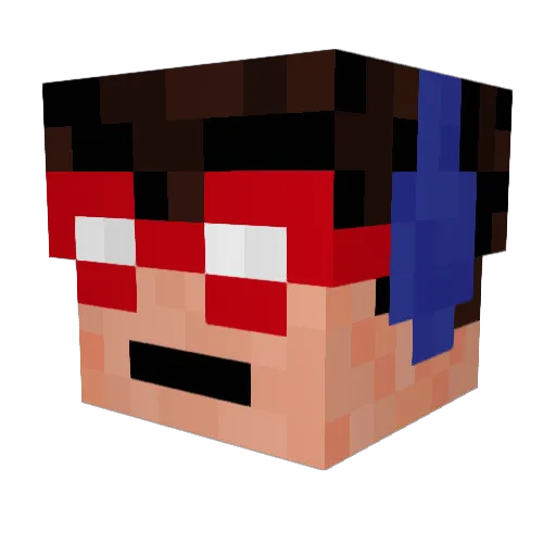 ae_chilly Minecraft avatar head, 3D render