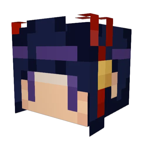 aegis500 Minecraft avatar head, 3D render