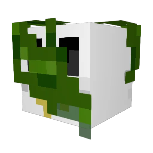 aegucu Minecraft avatar head, 3D render