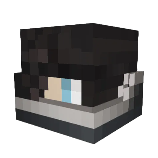 aejensen Minecraft avatar head, 3D render