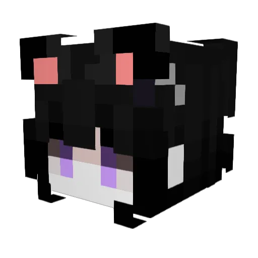 aek_ong Minecraft avatar head, 3D render