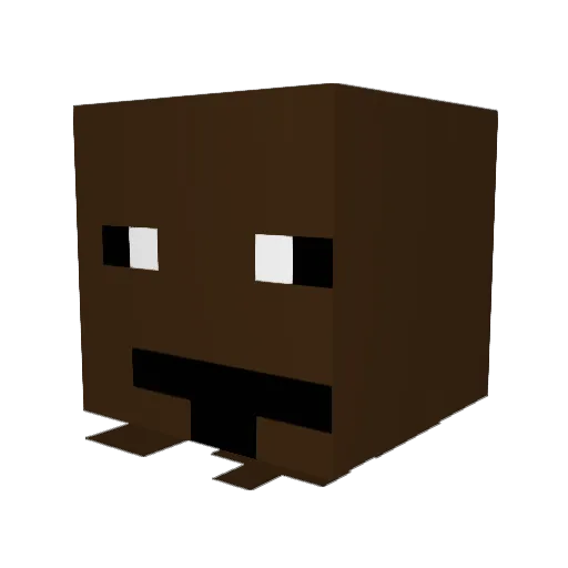 aekh Minecraft avatar head, 3D render