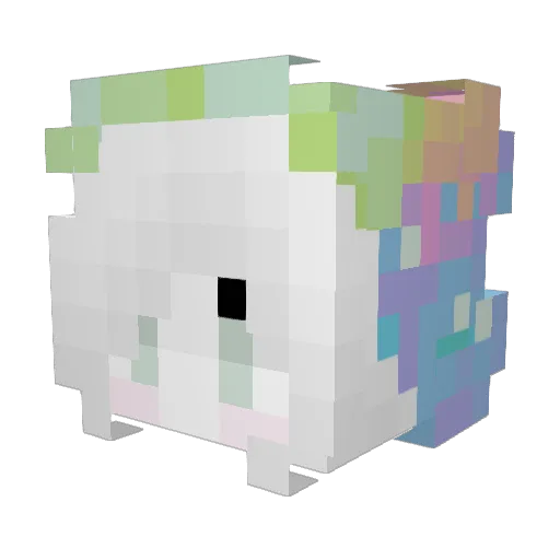 aelesti Minecraft avatar head, 3D render