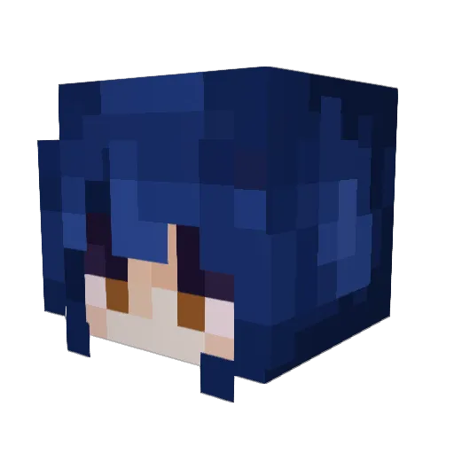 aelisin Minecraft avatar head, 3D render