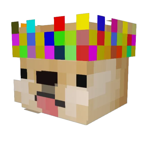 aeltou Minecraft avatar head, 3D render