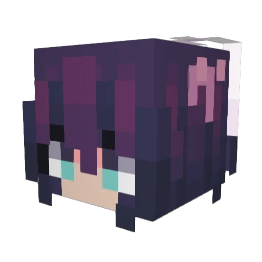 aemindung Minecraft avatar head, 3D render