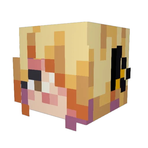 aemj9277 Minecraft avatar head, 3D render