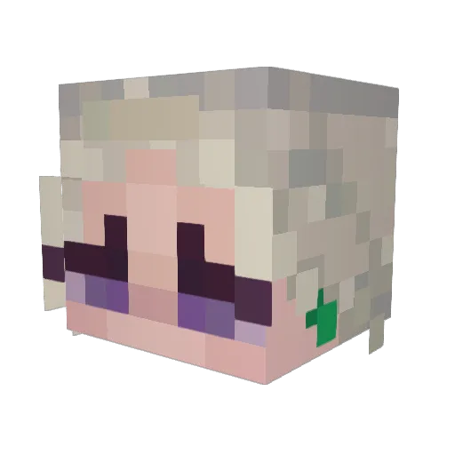 aengrid Minecraft avatar head, 3D render