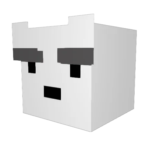aengu_ Minecraft avatar head, 3D render