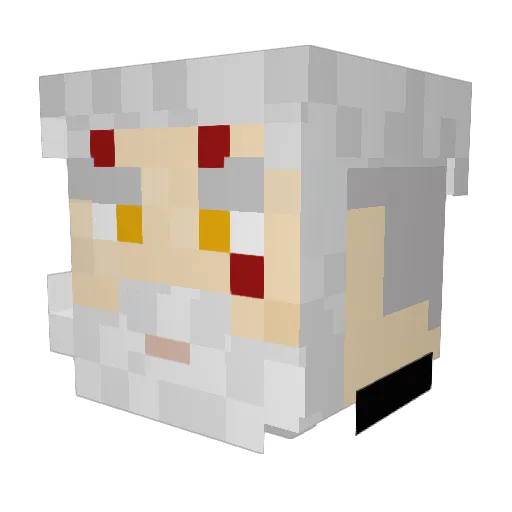 aeoncypher Minecraft avatar head, 3D render