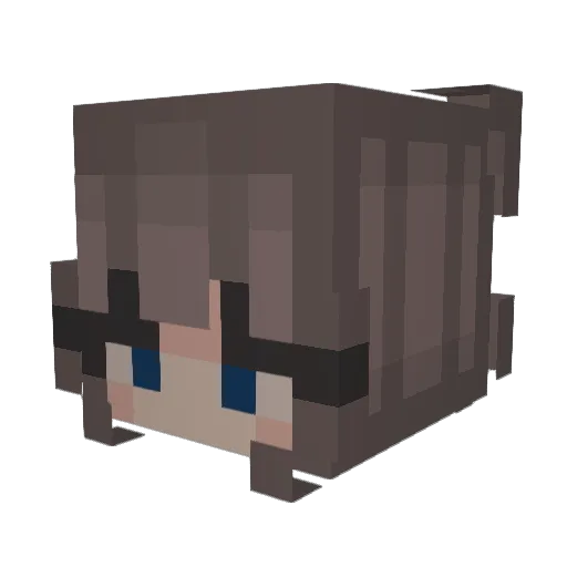 aeowynnn Minecraft avatar head, 3D render