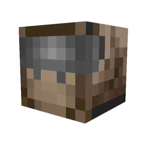 aequidens Minecraft avatar head, 3D render