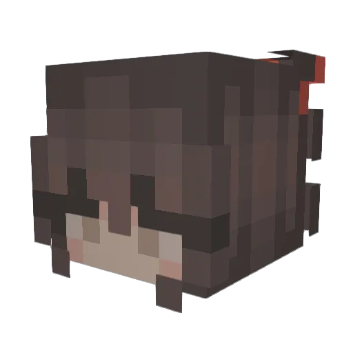aera3736 Minecraft avatar head, 3D render