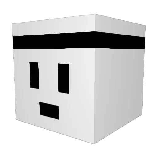 aerbgli Minecraft avatar head, 3D render