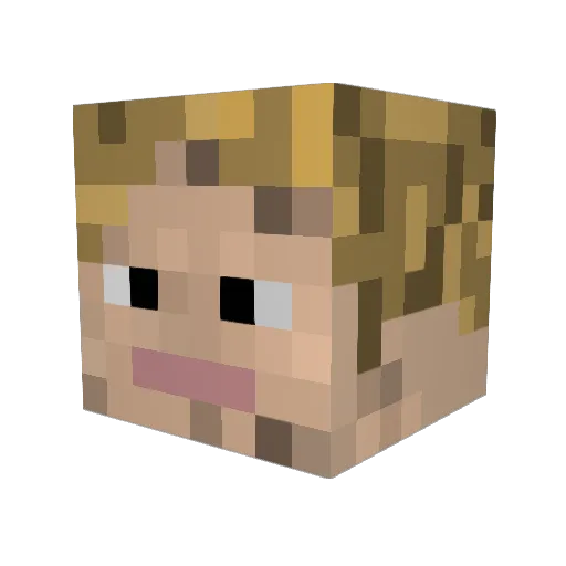 aeriendir Minecraft avatar head, 3D render