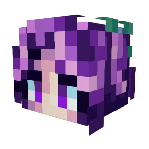 aerinaaa Minecraft avatar head, 3D render